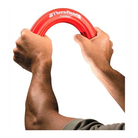 Fabrication Enterprises Thera-Band Flexbar Exercise Bar, Red, 12"L 10-1351